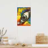 Vintage Creepy Future-Science Fiction Poster (Küche)