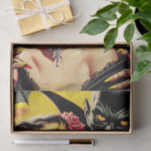 Vintage Creepy Girl Seidenpapier (Geschenk)