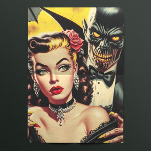Vintage Creepy Girl Seidenpapier