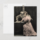 Vintage Creepy Skelettkarte Postkarte (Vorne/Hinten)