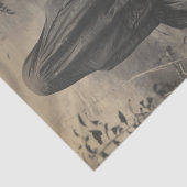 Vintage Creepy Veiled Woman Decoupage Seidenpapier (Ausschnitt)