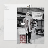 Vintage Creepy Weihnachten Postkarte (Vorne/Hinten)