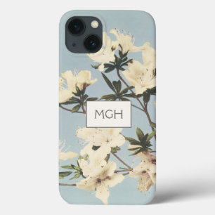 Vintage Creme Azalea Blume Monogramm Case-Mate iPhone Hülle