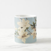 Vintage Creme Azalea Blume Monogramm Kaffeetasse (Mittel)
