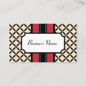 Vintage Creme-Business-Karte Visitenkarte (Vorderseite)