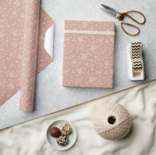 Vintage Creme Florals - Elegante Romantik Geschenkpapier