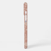 Vintage Creme Florals - Elegante Romantik iPhone Hülle (Linke Seite)