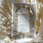Vintage Creme & Gold Islamische Hochzeit Folieneinladung<br><div class="desc">Diese Hochzeitseinladung ist eine gelungene Mischung aus kulturellem Erbe und zeitgenössischem Design und zeichnet sich durch ein zartes Gleichgewicht von Tradition und Eleganz aus. Die Vorderseite der Einladung ist mit einem Vintagen cremefarbenen Hintergrund geziert, mit einer raffinierten Goldpalette, Taupe und Schokoladenbraun, die ein warmes und einladendes Ambiente ausstrahlt. Ein zentraler...</div>
