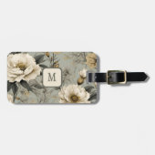 Vintage Creme-Rose Gepäckanhänger (Vorderseite horizontal)