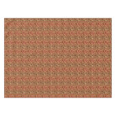 Vintage Creme und Rotes Paisley Tischdecke (Vorderseite (Horizontal))