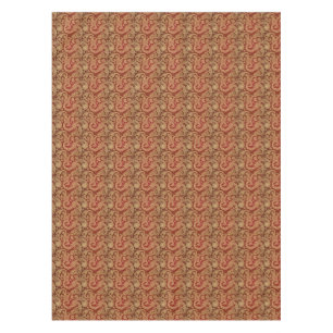 Vintage Creme und Rotes Paisley Tischdecke