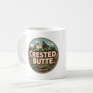 vintage Crested Butte Colorado Berg Outdoor Kaffeetasse