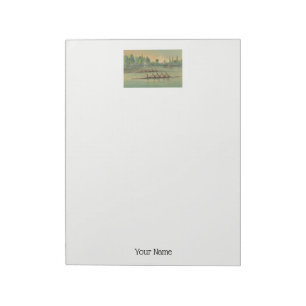 Vintage Crew Race Boat Race Notizblock