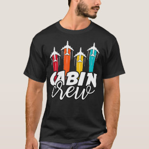 Vintage Crew Retro-Flug Fluggesellschaft T-Shirt