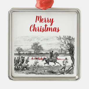 Vintage Crew Rowers Spektakel für Pferde Ornament Aus Metall