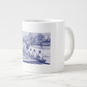 Vintage Crew Türme im Boot am Dock Jumbo-Tasse (Vorderseite Rechts)