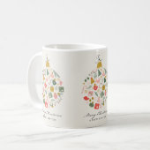 Vintage Crhistmas Balls mug Kaffeetasse (Vorderseite Links)