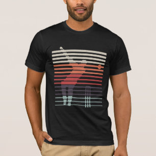 Vintage Cricket-Geschenk Welt Retro-Mannschaft T-Shirt