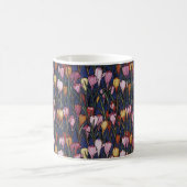Vintage Crocus Blume im Garten, Blumenmuster Kaffeetasse (Mittel)