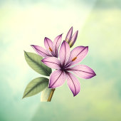 Vintage Crocus Fensteraufkleber (Blatt 3)