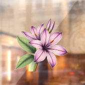 Vintage Crocus Fensteraufkleber (Blatt 2)