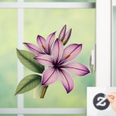Vintage Crocus Fensteraufkleber (Zuhause)