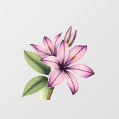 Vintage Crocus Fensteraufkleber (Blatt)