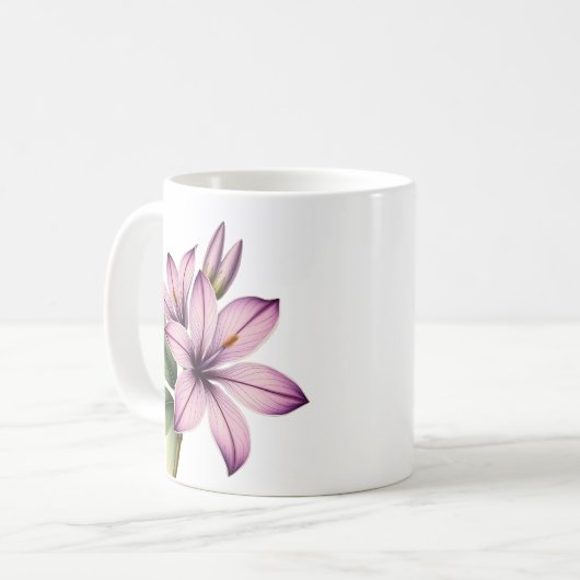 Vintage crocus kaffeetasse (Vorderseite Links)