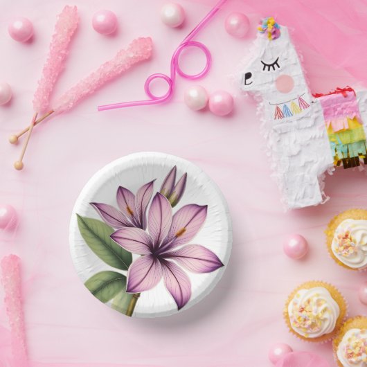 Vintage Crocus Pappteller (Party)