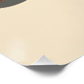 Vintage Croissant Poster – Retro Bakery Wall Art (Ecke)