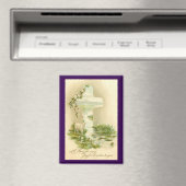 Vintage Cross With Lamb Easter Magnet (In Situ (Geschirrspüler))