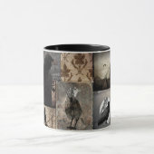 Vintage Crow-Auflistung Tasse (Zentrum)