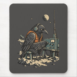 Vintage Crow Funkoperator – Letztes Signal Mousepad