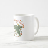 Vintage Crow Visions Tasse (VorderseiteRechts)