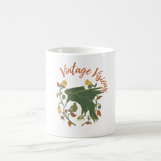 Vintage Crow Visions Tasse (Mittel)