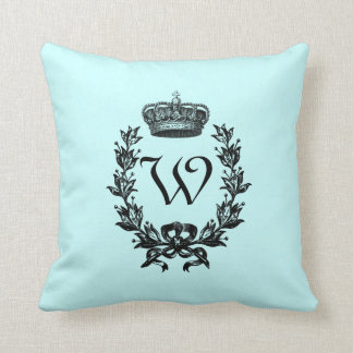 Vintage Crown Monogramm Kissen