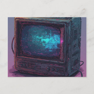 Vintage-CRT-Computer aus den späten 1990ern - 1 Postkarte