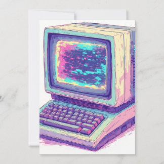 Vintage-CRT-Computer aus den späten 1990ern - 2 Einladung