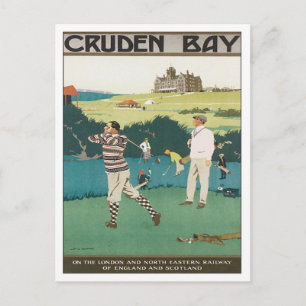 Vintage Cruden Bay Schottland Postkarte