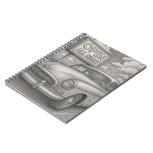 Vintage Cruiser Playing Cards Notizblock (Linke Seite)