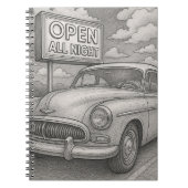 Vintage Cruiser Playing Cards Notizblock (Vorderseite)