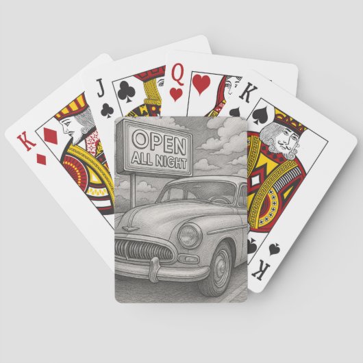 Vintage Cruiser Playing Cards Spielkarten (Rückseite)
