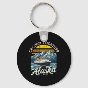 Vintage Cruisin Together Alaska 2025 Freund Famili Schlüsselanhänger
