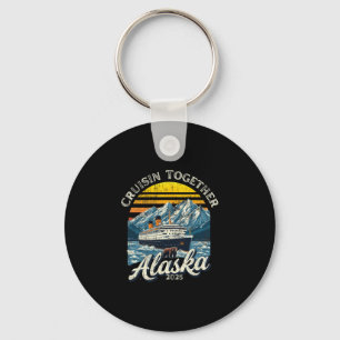 Vintage Cruisin Together Alaska 2025 Freund Famili Schlüsselanhänger