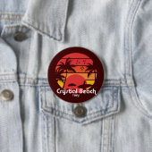 Vintage Crystal Beach Texas Button (Beispiel)