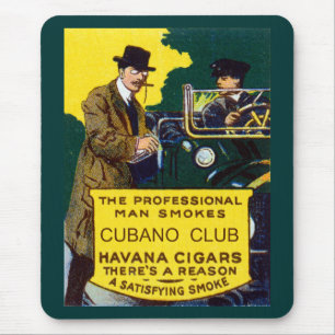 Vintage Cubano Club Zigarren Mousepad