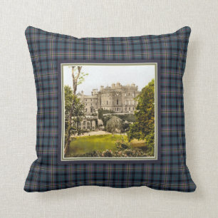 Vintage Culzean Castle Clan Kennedy Tartan Kissen