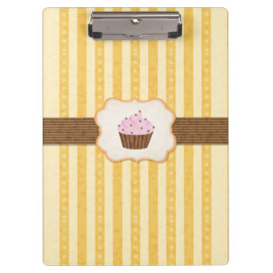 Vintage-Cupcake-Hintergrund Klemmbrett