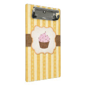 Vintage-Cupcake-Hintergrund Mini Klemmbrett (Schrägansicht)