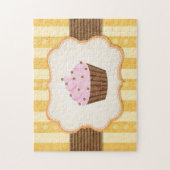 Vintage-Cupcake-Hintergrund Puzzle (Vertikal)